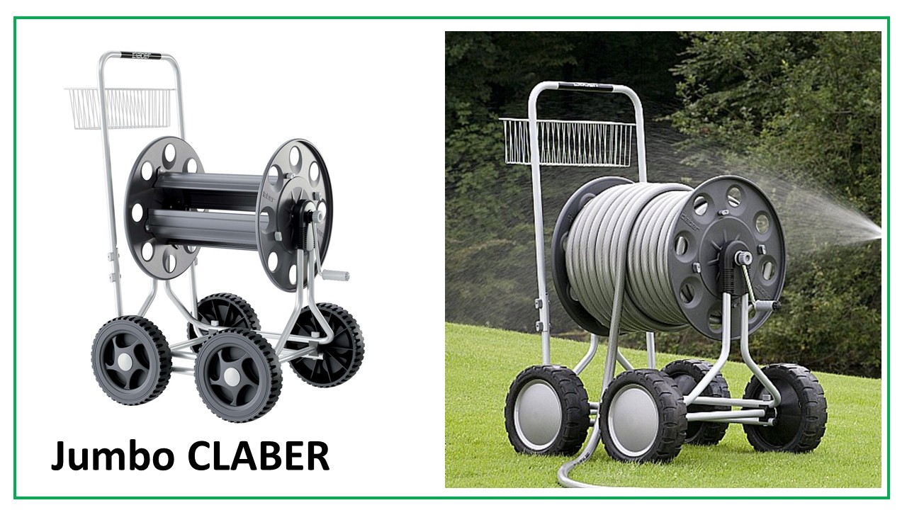Wózki na wąż ogrodowy CLABER - model Jumbo