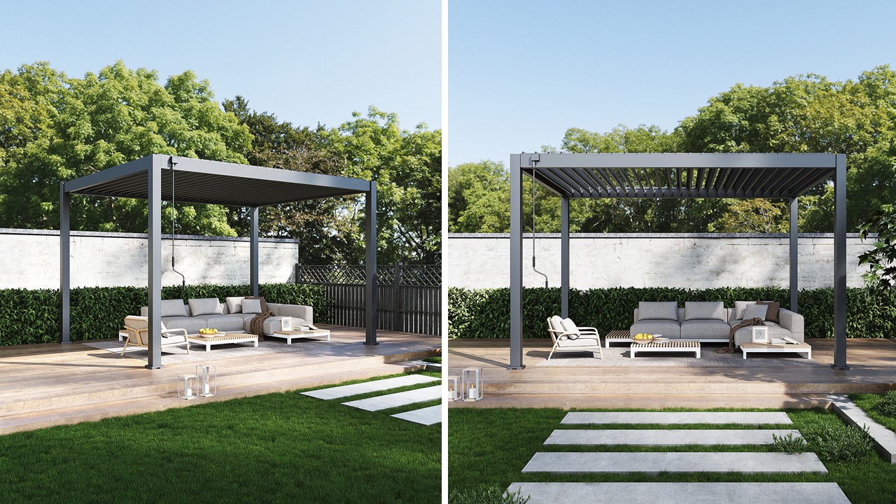 Pergola alumniowa Neo Iron Lustan 4x3m