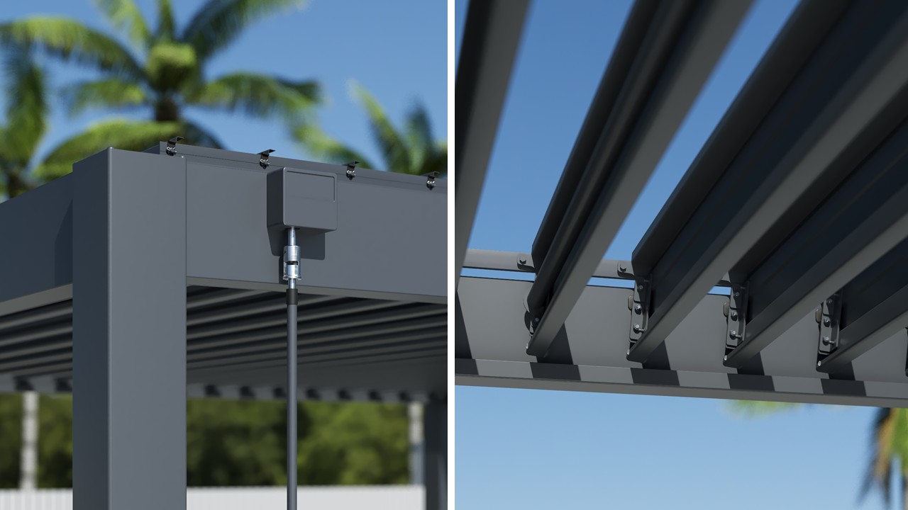 Pergola alumniowa Neo Iron Lustan 4x3m