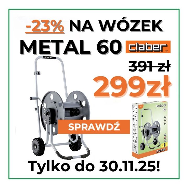 Promocja - wózek Metal 60 CLABER w promocyjnej cenie 299 zł!