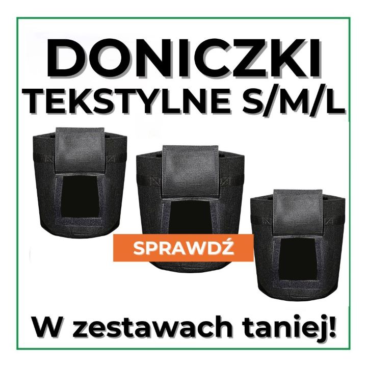 Doniczki tekstylne S, M, L - taniej w zestawach 3 szt.!