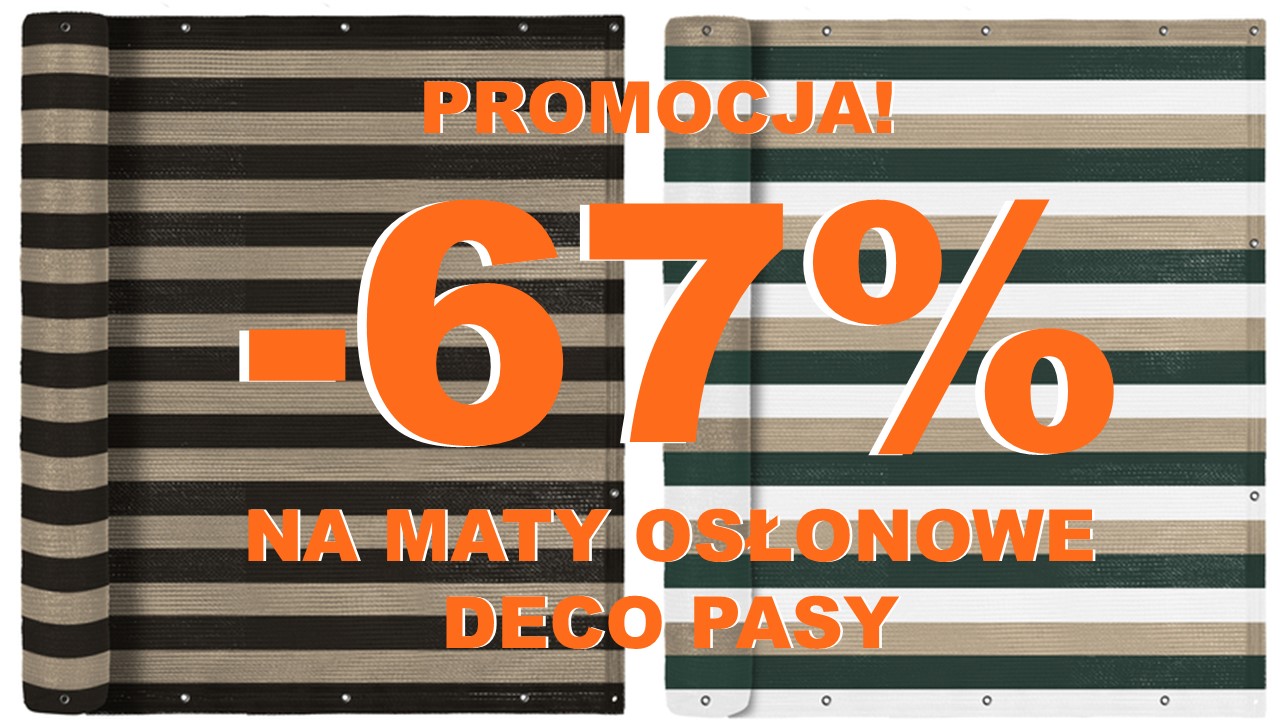 Promocja -67% na wszystkie maty osłonowe DECO PASY Lustan!