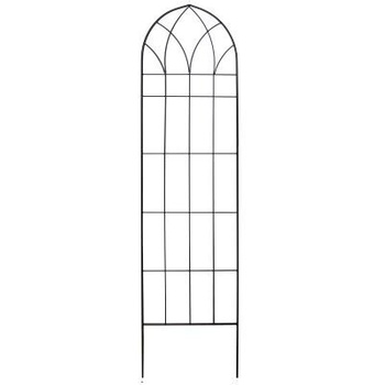 Podpora ogrodowa kratka metalowa do roślin WITRYNA 120x45cm czarna