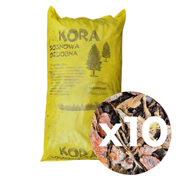 Kora sosnowa ozdobna średnia KOREX - zestaw 10x60l