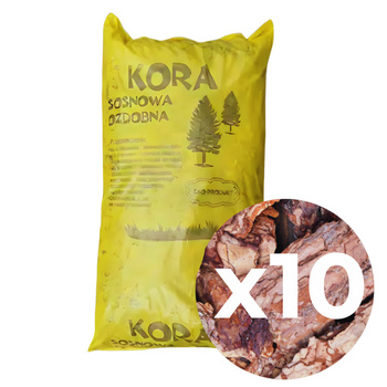 Kora sosnowa ozdobna gruba KOREX - zestaw 10x60l
