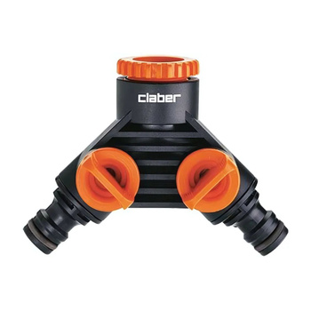 Końcówka na kran - rozdzielacz z 2 wyjściami CLABER 8598