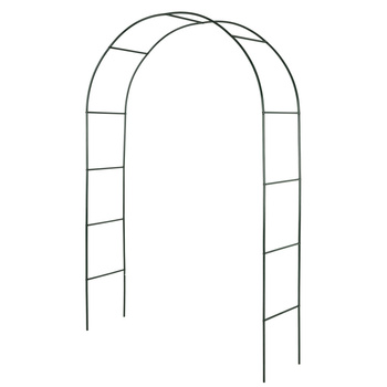 Pergola ogrodowa metalowa łuk CLASSIC 240x140x37 cm czarna