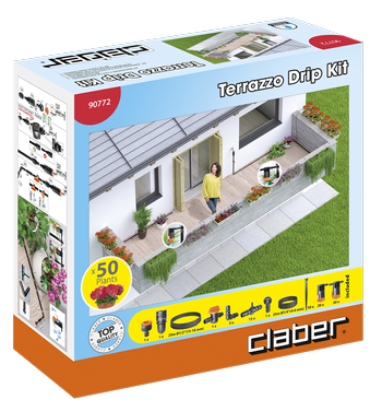 Zestaw do nawadniania kropelkowego roślin tarasowych Terazzo Drip Kit CLABER 90772