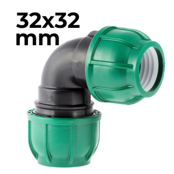 Kolano PE proste 90° 32 x 32 mm woda-woda