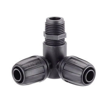 Kolanko narożne na rurę 16mm z gwintem zewnetrznym 1/2" CLABER 99021