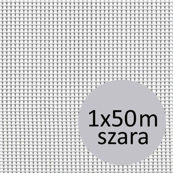 Siatka ochronna moskitiera przeciw komarom i owadom latającym 1x50m Mosquito Plus szara TENAX